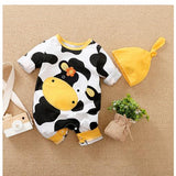 Newborn baby jumpsuit, baby boy and baby cotton covered foot jumpsuit. 9