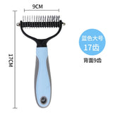 Pets Fur Knot Cutter Dog Grooming Shedding Tools Pet Cat Hair Removal Comb Brush Double Sided Pet Products Comb for Cats