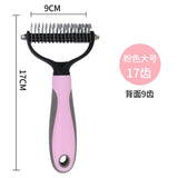 Pets Fur Knot Cutter Dog Grooming Shedding Tools Pet Cat Hair Removal Comb Brush Double Sided Pet Products Comb for Cats