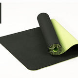 183*61cm 6mm Thick Double Color Non-slip TPE Yoga Mat Quality Exercise Sport Mat for Fitness Gym Home Tasteless Pad