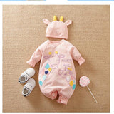 Newborn baby jumpsuit, baby boy and baby cotton covered foot jumpsuit. 9