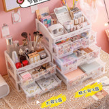 Desktop Cosmetics Home Office Storage Box Drawer Cabinet Jewelry Box Plastic Cosmetic Box Makeup Desk Accessories Organizer