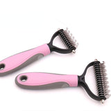 Pets Fur Knot Cutter Dog Grooming Shedding Tools Pet Cat Hair Removal Comb Brush Double Sided Pet Products Comb for Cats
