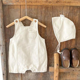 Spring Kids Boy Girl Cowboy Braces Rompers