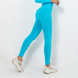 High Waist Seamless Yoga Leggings Sport Women Fitness Yoga Pants Solid  Elastic Push Up Leggings Women Workout Tight Sports Pant