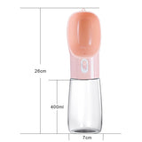 HOOPET Pet Dog Water Bottle Feeder Bowl Portable Water Food Bottle Pets Outdoor Travel Drinking Dog Bowls Water Bowl for Dogs