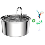 Cat Drinking Fountain Automatic Stainless Steel Pet Fountains Water Dispenser Ultra-quiet Pump Water Foutain for Multiple Pets