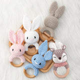 Newborn Baby Rattles Cute Cartoon Animal Rabbit