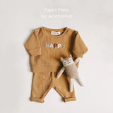 Toddler Baby Boy Girl Pattern Casual Tops + Child Loose Trousers