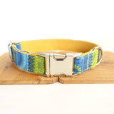Personalized Dog Collar Customized Pet Collars Free Engraving ID Nameplate Tag Pet Accessory Natural Puppy Collars Leash Set