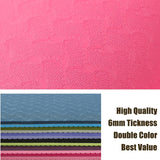 183*61cm 6mm Thick Double Color Non-slip TPE Yoga Mat Quality Exercise Sport Mat for Fitness Gym Home Tasteless Pad