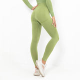 High Waist Seamless Yoga Leggings Sport Women Fitness Yoga Pants Solid  Elastic Push Up Leggings Women Workout Tight Sports Pant