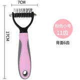 Pets Fur Knot Cutter Dog Grooming Shedding Tools Pet Cat Hair Removal Comb Brush Double Sided Pet Products Comb for Cats
