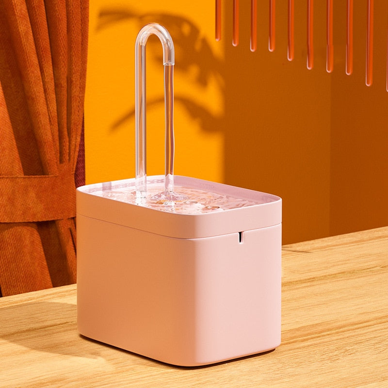 Ultra-Quiet Cat Water Fountain Filter Smart Automatic Pet Dog Water Dispenser&amp;Burnout Prevention Pump1.5L Recirculate Filtrin