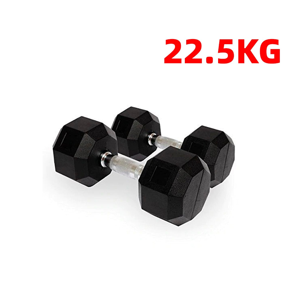 1-20Kg Rubber Hex Gym Weight Set CANNON fitness fitness fitness fitness Bodybuilding Dumbbell