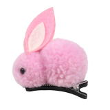 Korean Children's Hair Clips Cute Rabbit Elastic Hair Rubber Bands Winter Plush Bunny Hairpins Headband Girls Hair Accessories