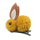 Korean Children's Hair Clips Cute Rabbit Elastic Hair Rubber Bands Winter Plush Bunny Hairpins Headband Girls Hair Accessories