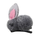 Korean Children's Hair Clips Cute Rabbit Elastic Hair Rubber Bands Winter Plush Bunny Hairpins Headband Girls Hair Accessories