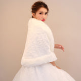 Faux Fur Bridal Shawl Wraps
