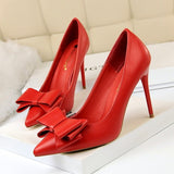 Cute bow women high heel