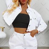 Cropped Jeans Jacket & Shorts