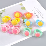 10 PCS Lovely Flower Princess Headwear Headdress Children Hair Ropes Girls Hair Accessories Kids Elastic Hair Bands
