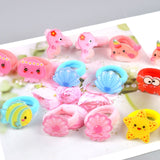 10 PCS Lovely Flower Princess Headwear Headdress Children Hair Ropes Girls Hair Accessories Kids Elastic Hair Bands