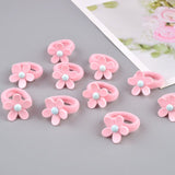 10 PCS Lovely Flower Princess Headwear Headdress Children Hair Ropes Girls Hair Accessories Kids Elastic Hair Bands