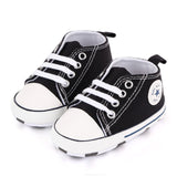 Baby Canvas Classic Sports Sneakers Newborn Baby Boys Girls Print Star First Walkers Shoes Infant Toddler Anti-slip Baby Shoes