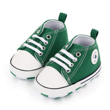 Baby Canvas Classic Sports Sneakers Newborn Baby Boys Girls Print Star First Walkers Shoes Infant Toddler Anti-slip Baby Shoes
