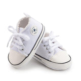 Baby Canvas Classic Sports Sneakers Newborn Baby Boys Girls Print Star First Walkers Shoes Infant Toddler Anti-slip Baby Shoes