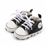 Baby Canvas Classic Sports Sneakers Newborn Baby Boys Girls Print Star First Walkers Shoes Infant Toddler Anti-slip Baby Shoes