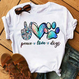 Dogs Paws Funny T Shirt