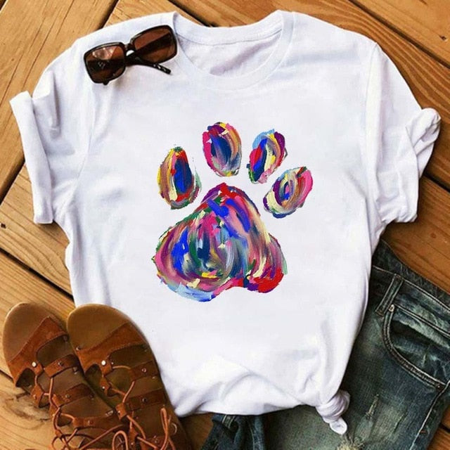 Dogs Paws Funny T Shirt