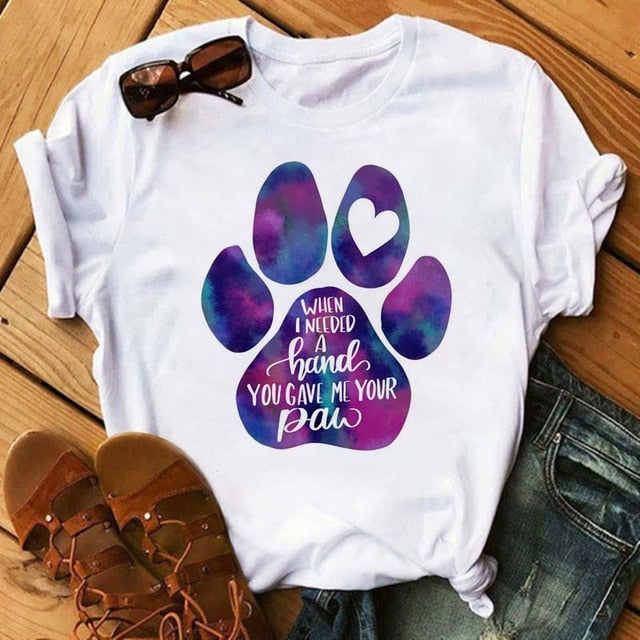 Dogs Paws Funny T Shirt