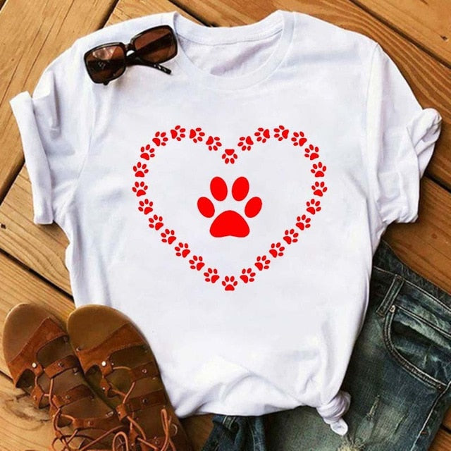 Dogs Paws Funny T Shirt