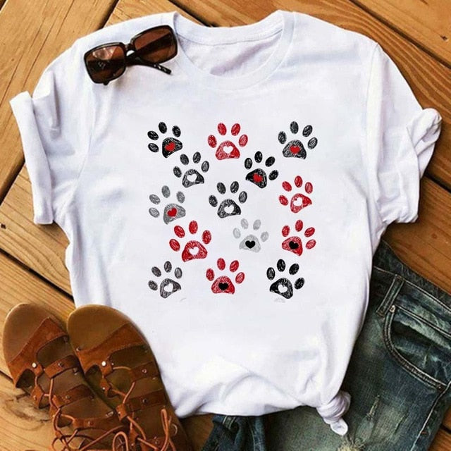 Dogs Paws Funny T Shirt