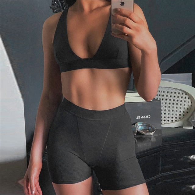Women High Waist 2PCS/Set