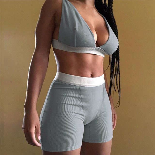 Women High Waist 2PCS/Set