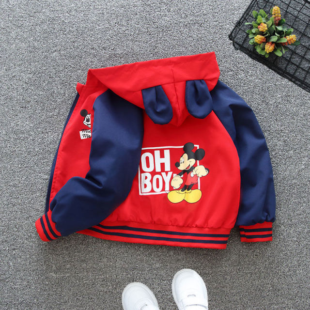 Autumn New Children's Clothing Cartoon Minnie Jacket Boys Girls Baby Outing Clothes Jacket Children Zipper Cardigan Jacket