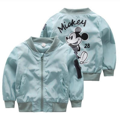 Autumn New Children's Clothing Cartoon Minnie Jacket Boys Girls Baby Outing Clothes Jacket Children Zipper Cardigan Jacket