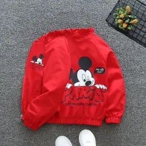 Autumn New Children's Clothing Cartoon Minnie Jacket Boys Girls Baby Outing Clothes Jacket Children Zipper Cardigan Jacket