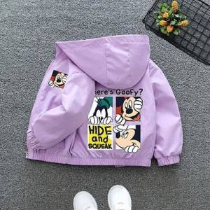 Autumn New Children's Clothing Cartoon Minnie Jacket Boys Girls Baby Outing Clothes Jacket Children Zipper Cardigan Jacket