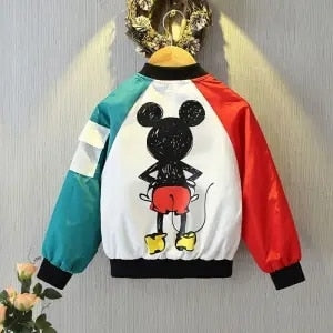 Autumn New Children's Clothing Cartoon Minnie Jacket Boys Girls Baby Outing Clothes Jacket Children Zipper Cardigan Jacket