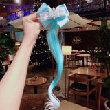 2021 New Girls Cute Cartoon Bow Butterfly Colorful Braid Headband Kids Ponytail Holder Rubber Bands Fashion Hair Accessories