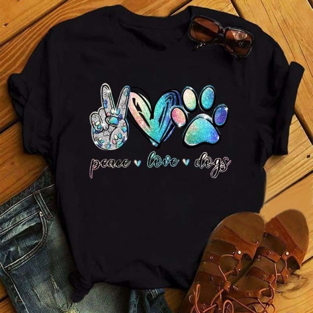 Dogs Paws Funny T Shirt