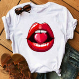 Kiss Lip Funny Summer Soft T Shirt