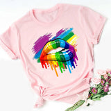 Kiss Lip Funny Summer Soft T Shirt