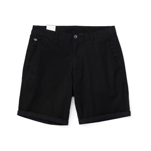 SIMWOOD 2021 summer new  Enzyme Washed shorts men classical knee length solid color pants high quality plus size shorts SJ130359