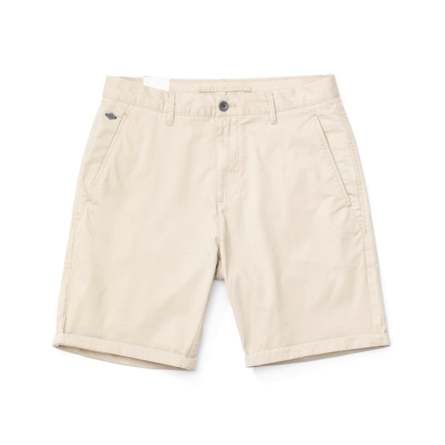 SIMWOOD 2021 summer new  Enzyme Washed shorts men classical knee length solid color pants high quality plus size shorts SJ130359